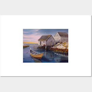 Peggys Cove Sunset Posters and Art